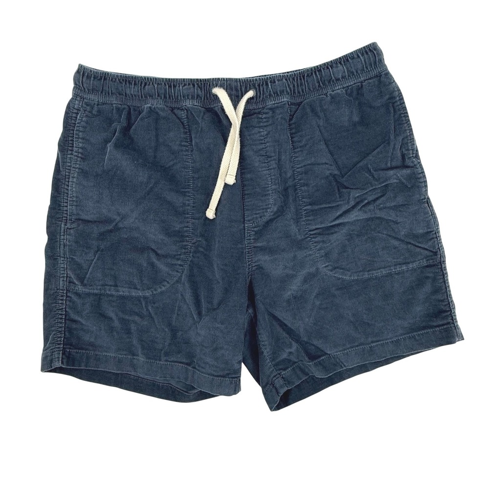 Wallace & Barnes Shorts Mens Medium Blue Corduroy Dock Drawstring J Crew